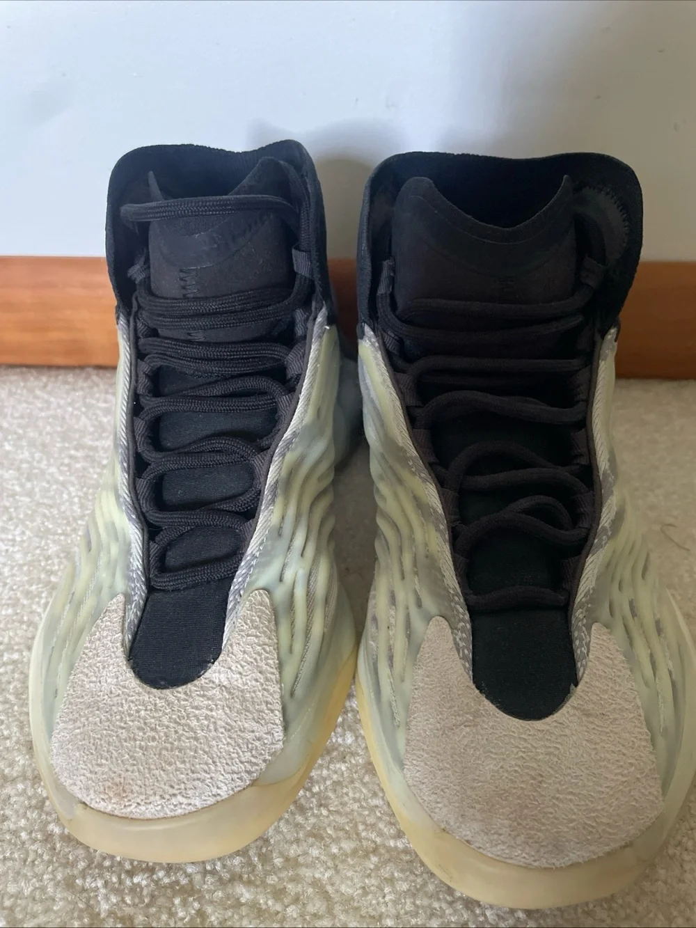 Adidas Yeezy Black Athletic Sneaker Interior Tongue Label